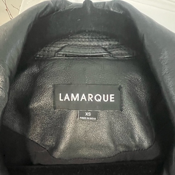 LAMARQUE Donna Iconic Leather Biker Jacket - Picture 11 of 13